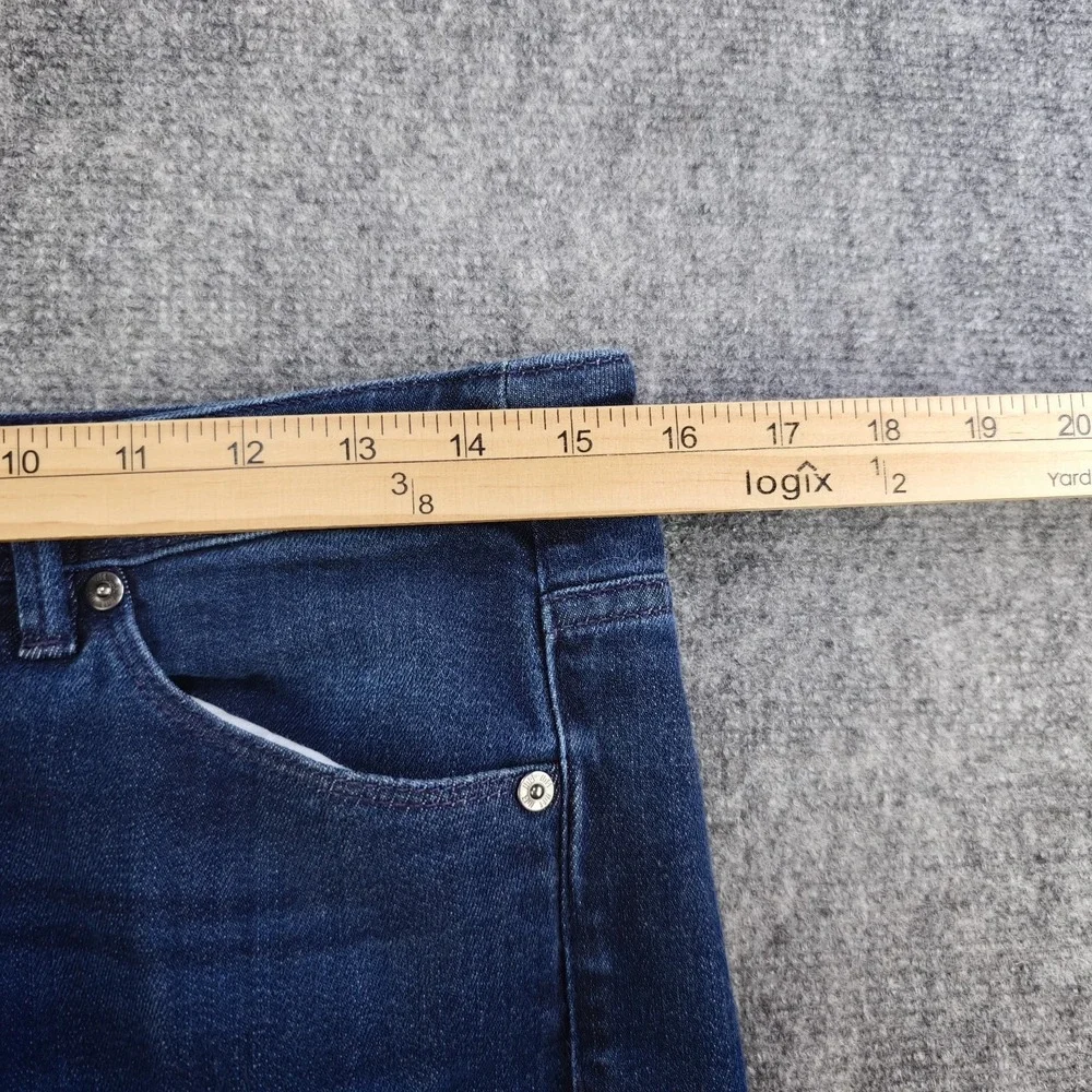 J Jill Denim Jeans 8 Straight Leg High Rise 31x29 Stretch Medium Wash‎